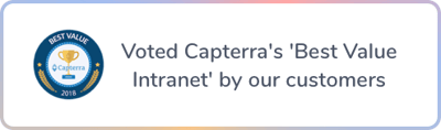 Voted Caterra's 'Best Value Intranet' by out customers