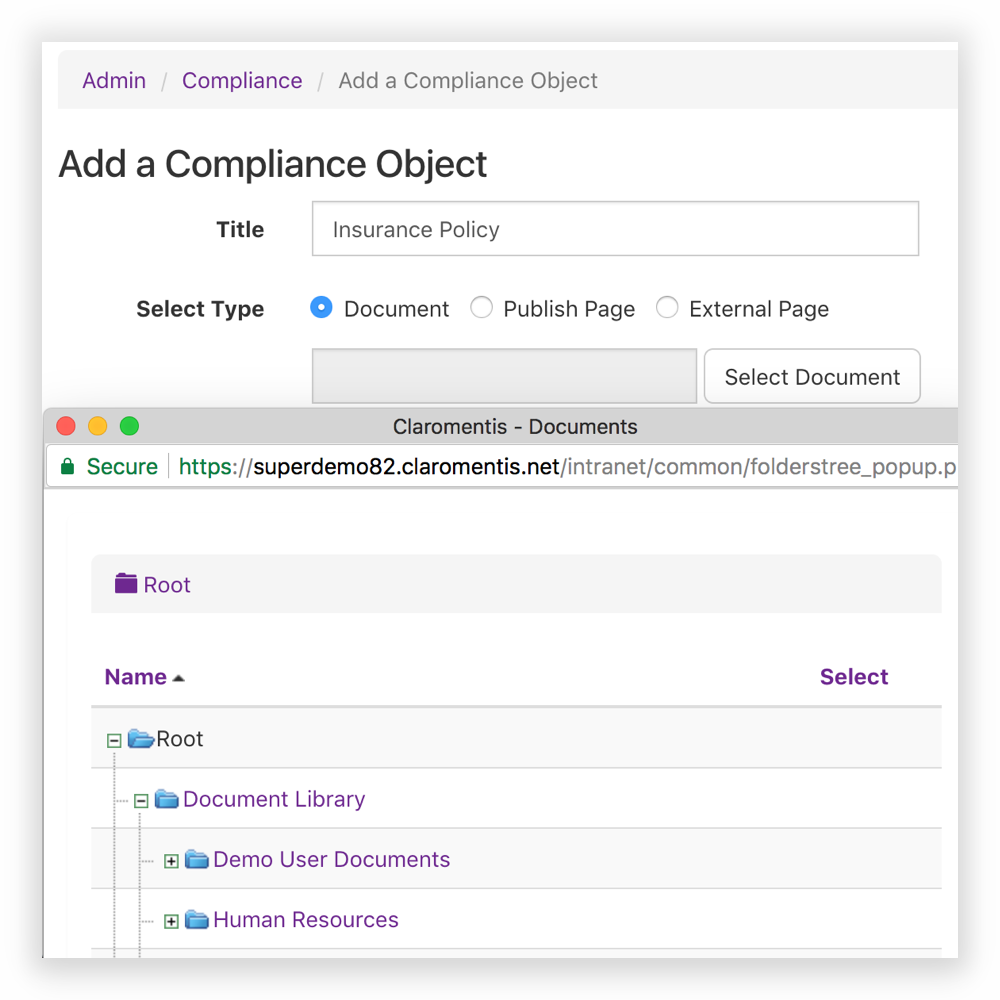 create-compliance-object