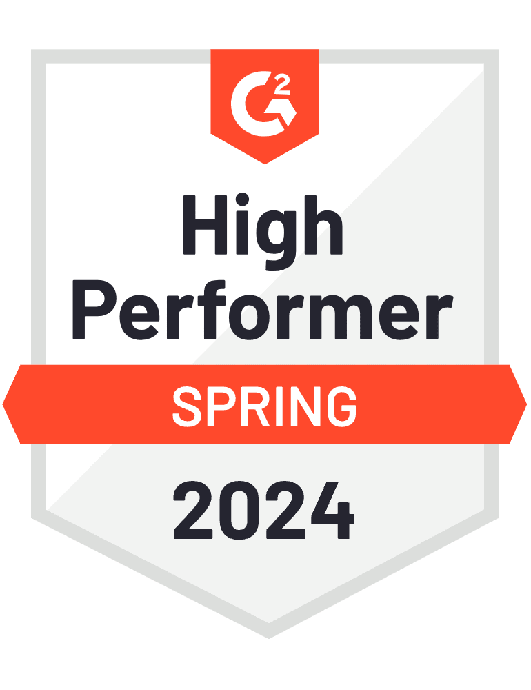 G2 High Performer Winter 2024 badge