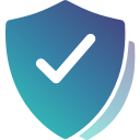 Shield icon with check mark